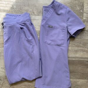 Figs Lavender + Hydro Green Scrub Set